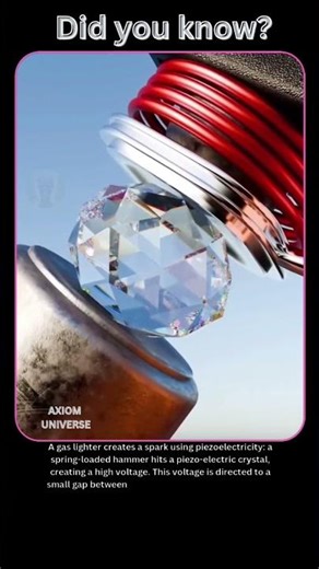 why lighters spark when you click ? #science #facts #viral