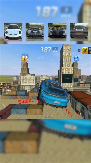 Which Car Will Land On Parking Jumping Test🤯#viralshort#testing#extremecardriving