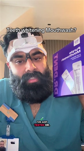 Tried the purple whitening mouthwash and it’s actually different 🦷💜 Leaves your mouth feeling super fresh and gives that clean, bright look straight after using it. Easy add to the routine. #DrDent #PurpleMouthwash #OralCare #FreshBreath #TikTokFinds