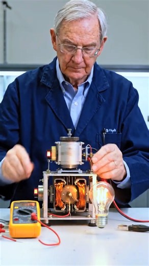 How to Make a Free Mini Generator Using 2 DC Motors ⚡ #generator #diypower #motor #diymotor