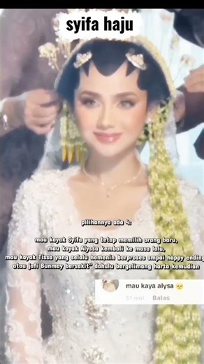 Syifa Haju, the most beautiful bride in 2026, wearing Javanese customs #celebritylife #celebrityf...