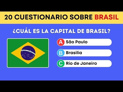 "20 Preguntas de Conocimiento General sobre Brasil: ¿Cuánto Sabes?"🇧🇷 | #español #quiz