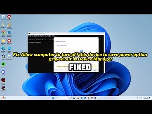 (FIXED) Allow computer to turn off this device to save power option grayed out in Device Manager