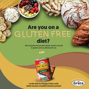 Enjoy the benefits of a gluten-free diet with Grace Tin Mackerel - you won't miss out on mouthwatering flavour! #TeamFnM #GraceMackerel | Grace Fish and Meats | Facebook
