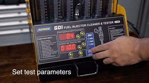 AUTOOL Automotive Fuel Injector Tester Cleaning Machine, 6 Cylinders GDI EFI FSI Ultrasonic Wave Fuel Injector Cleaner Petrol Injection Tester Kit for All Cars Motorcycles, CT400