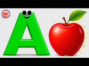 A Is for Apple 🍎 | ABC Alphabet Learning Song | Letter Sounds A to Z for Kids | Phonics Rhymes Video