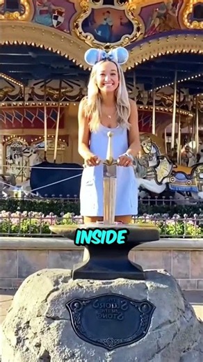 How to pull the sword from the stone at Disneyland! #interestingfacts #disney #disneyland