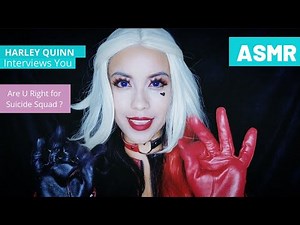 ASMR| ❤🖤Harley Quinn ❤🖤Arkham Asylum Interview Gloves & Jacket