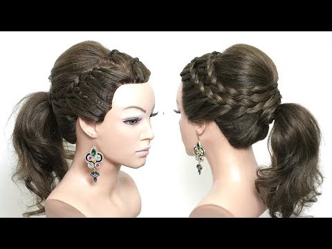 Beautiful Pony Hairstyle For Girls. Long Hair Tutorial