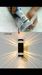 DIY Lampu Dinding Modern 3warna pencahayaan Ide kreasi dari pipa paralon bekas yang memiliki nilai jual Bahan - Pipa PVC 3 inch - Lembaran PVC - Cat Semprot - Lem G - Mika Putih susu 0,25mm - Fitting lampu e27 - LED Candle Jagung 3 warna Semoga bermanfaat dan menginspirasi #lampudinding #lampumodern #lampuunik #kreasi #idekreaai #barangbekas #daurulang #idedaurulang #lampuhias #pipapvc #inspirasi #inspirasiusaha #ideusaha #diy #homedecor | Mas Mamat