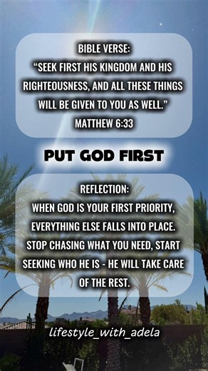 Put God First