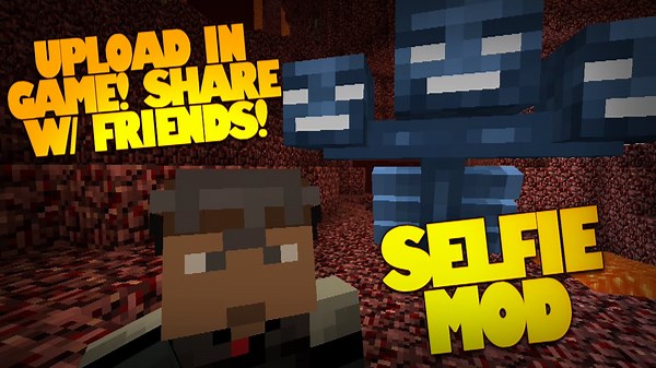 Minecraft Mods | Selfies | How to Take a Selfie in Minecraft | Upload & Show Friends (Mod Showcase)