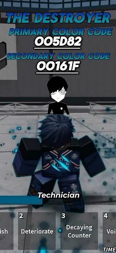 Heroes Battlegrounds Color Codes Blue Lock Edition PT: 3 #roblox #heroesbattlegrounds #bluelock