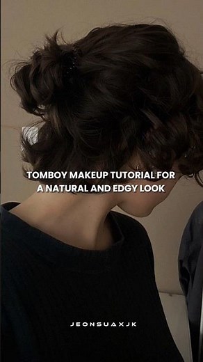 tomboy makeup tutorial for a natural and edgy look❤️‍🔥 #shorts #tomboy #makeup #aesthetic #style