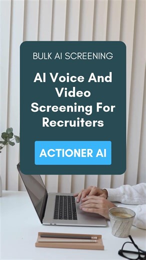 Recruiters Asynchronous Voice And Video Interviews at Scale