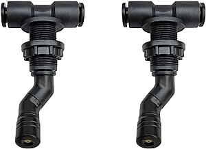 Reptile Mister Nozzles, Reptile Misting Nozzles, Spray Nozzles Adjustable Fine Misting Water, Connect 1/4'' Tub (Single Nozzle*2)