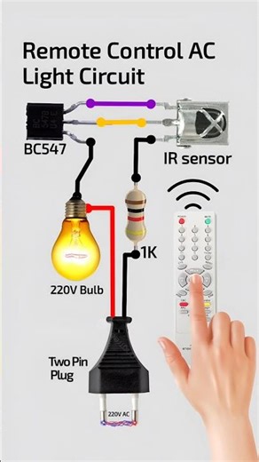DIY Remote Control Light Switch - Simple & Smart #short