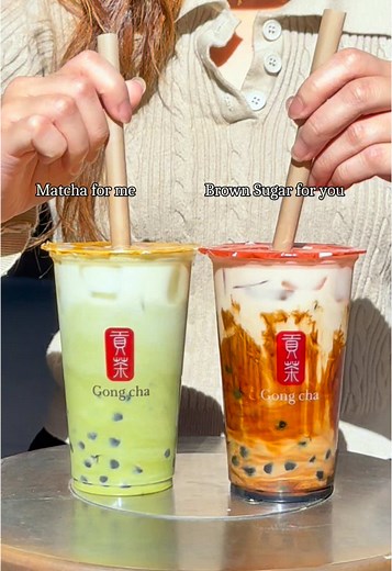 🍵Matcha this, matcha that… tag your green queen and give her a little brown sugar chaos 😈 #Gongcha #GongchaAU #TagYourFriend #JustKidding #funny #matcha #milktea