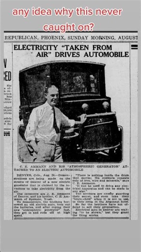 what ever happened to this invention? #electricCar #EV... #Shorts #forteansyzygy