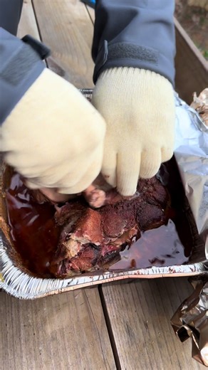 Pork Butt on the pellet grill! #pelletgrill #camping #bbq #bbqtiktok #pork #easyrecipe #icookyoulook🔥