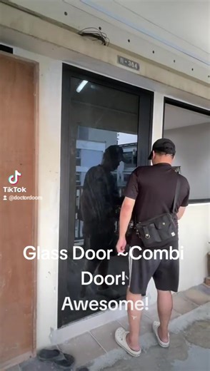 Combi Door with Glass Gate~Cool👍🏻👍🏻 | Doctor Doors Decor Pte Ltd