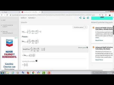 Limites mediante calculadora en linea symbolab