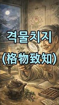 161. 격물치지 : 깊이 탐구해야 참된 지식에 도달한다. #사자성어 #고사성어 #오디오북