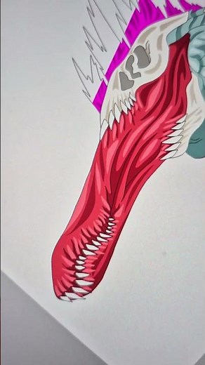 How To Draw Godzilla Fusion V-Rex ( Vastatosaurus-Rex ) #godzilla #vrex #VastatosaurusRex #dinosaur