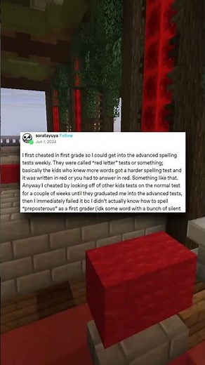 imagine cheating in elementary school