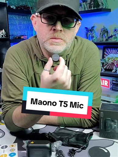 Maono T5 wireless lavalier microphone, USB-C, AI noise reduction, 40 hours with charging case, 9 hours per mic single charge, fast charging, wireless microphone, 300m range, mono and stereo recording, perfect for better audio, improving sound quality, high sound quality microphone #microphone #wirelessmicrophone #lavaliermic #SummerVibes #tiktokshopcreatorpicks
