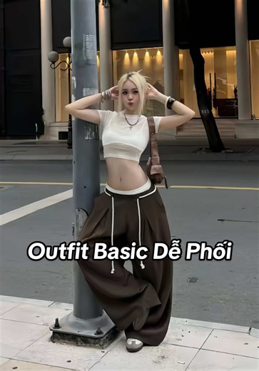 Outfit basic dễ phối: gợi ý mix&match quần ống rộng và quần ống suông