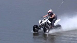 12K views · 121 reactions | SO COOL ,Yamaha Raptor 700 Quad water skipping/ hydroplaning over a lake that is approximately 5-7 feet deep in the Oregon Dunes at Hauser. | Novsight | Facebook