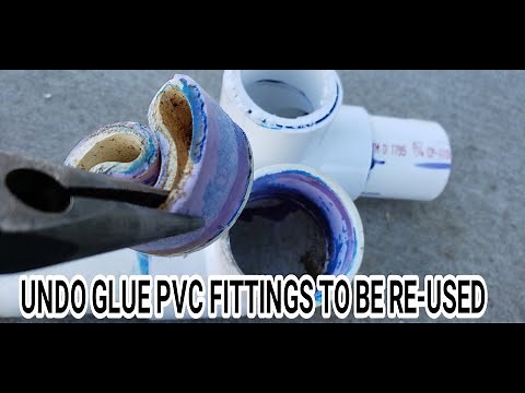 How to unglue, recycle, reuse old PVC fittings. Don't toss them away.