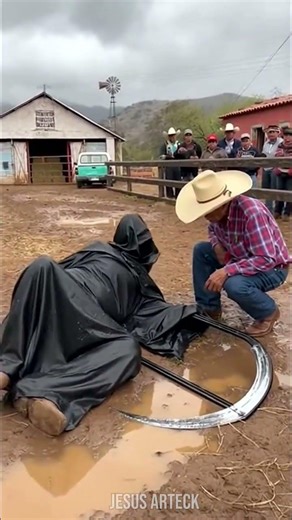 A strange being is seen on the ranch and it escapes