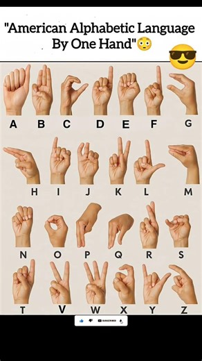 American Alphabetical language by one hand. #blum