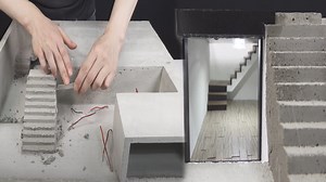 Luxury House Model with Wooden Flooring and Lights