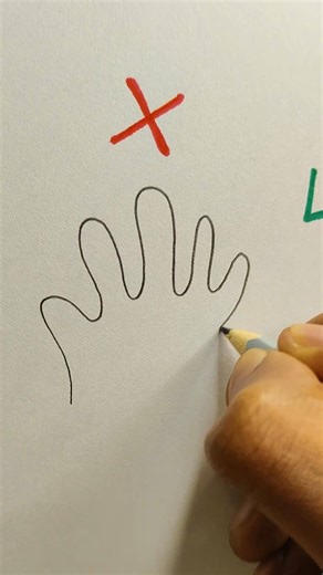 Open hand drawing #art #drawing #howtodraw #artist #shorts