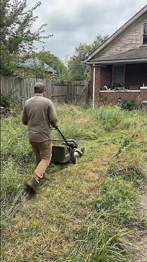 Overgrown Lawn to Clean Finish.