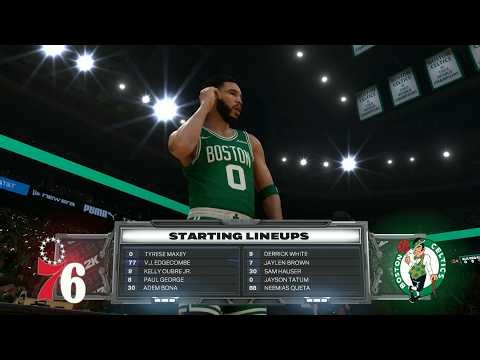 NBA 2K26 - (7) Philadelphia 76ers @ (2) Boston Celtics - 2025-26 NBA Playoffs Round 1 Game 2