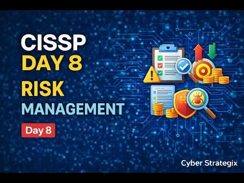 CISSP Day 8 Risk management overview