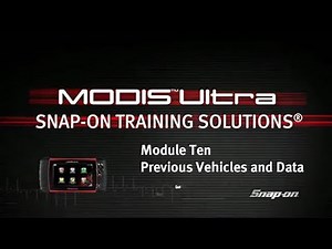 Previous Vehicles and Saved Data: MODIS Ultra™ (Pt. 10/11) | Snap-on Training Solutions®