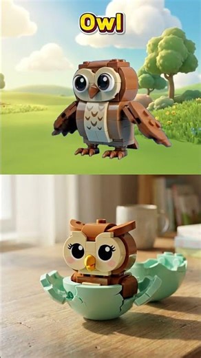 M N O P Monkey Newt Owl Panda | Learn ABC with Animal Sounds | LEGO Animals 🐵🦎🦉🐼