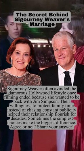 The Secret Behind Sigourney Weaver's Marriage #story