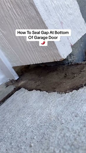 How To Seal Gap At Bottom Of Garage Door. #jalapenosolutions #mrjalapeno #garage #foam #gaps #homemaintenance #handyman #howtodiy #construction #homeimprovement #diyhomeprojects