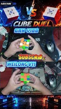 🔥⚡ GAN V100 VS WeiLong V11 one turn closer to your dreams #SpeedCubing