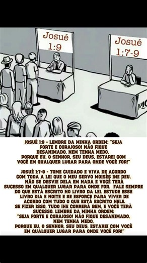 Josué 1:7-9: Seja forte e corajoso, não temas e não desanime 📖🪔