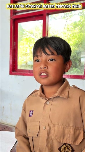 Mas Fatih ditanya materi tentang materi zikir kelas 2 #shorts