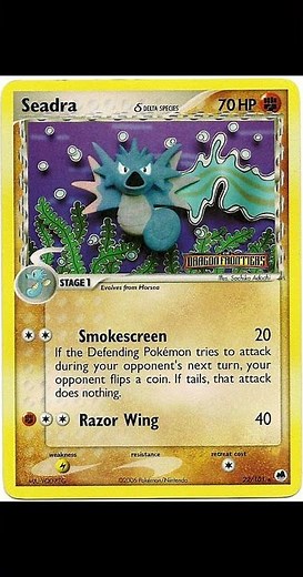 Evolution of Seadra Pokémon Cards No.117 #pokemoncards #pokemon #pokemontcg #117 #seadra