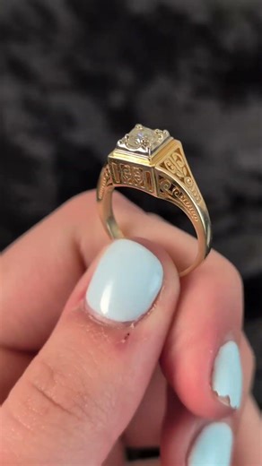 Art Deco Reproduction Diamond Ring | Vintage-Inspired Fine Jewelry