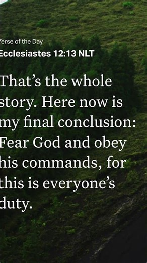 The Whole Duty of Man 🙏 Fear God & Obey | Ecclesiastes 12:13